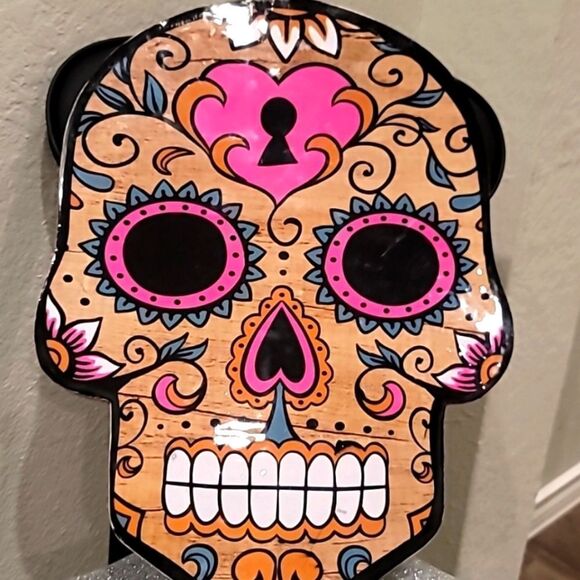At Home Sugar Skull Cutting Board/ Decor - Picture 2 of 5